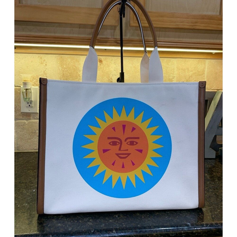 Sold Out Retired Alexander Girard x Kate Spade New York Canvas Large Tote EUC